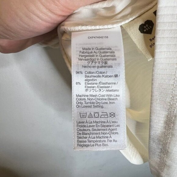 Madewell Square Neck Crop Tee in Sleekhold Lighthouse Size XL NL399 - Picture 7 of 7